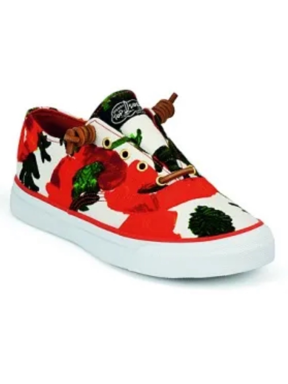 Milly for Sperry CVO in Roses Print Canvas